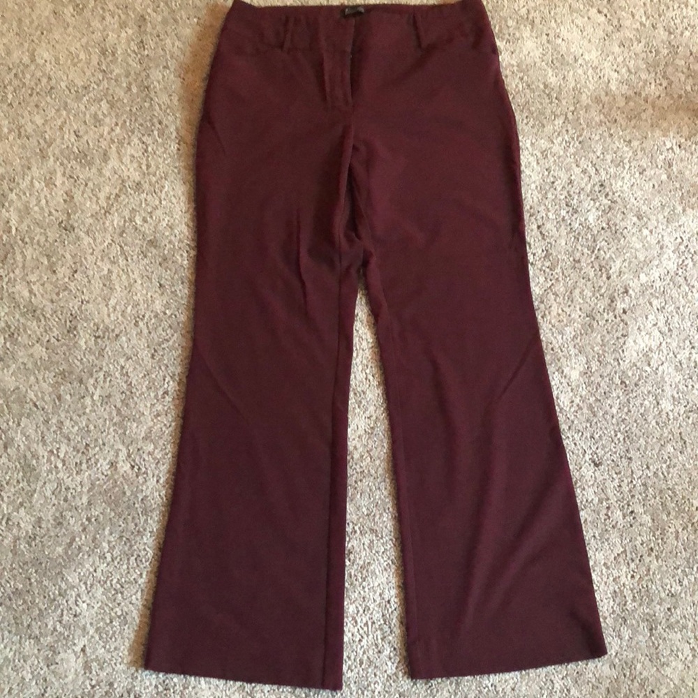 NY & Co. Dress Pant Maroon